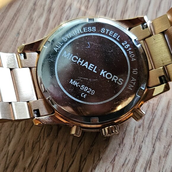 Michael Kors Girls Wristwatch Cooper Chronograph Rose Gold-Tone Date Calendar - Picture 15 of 15